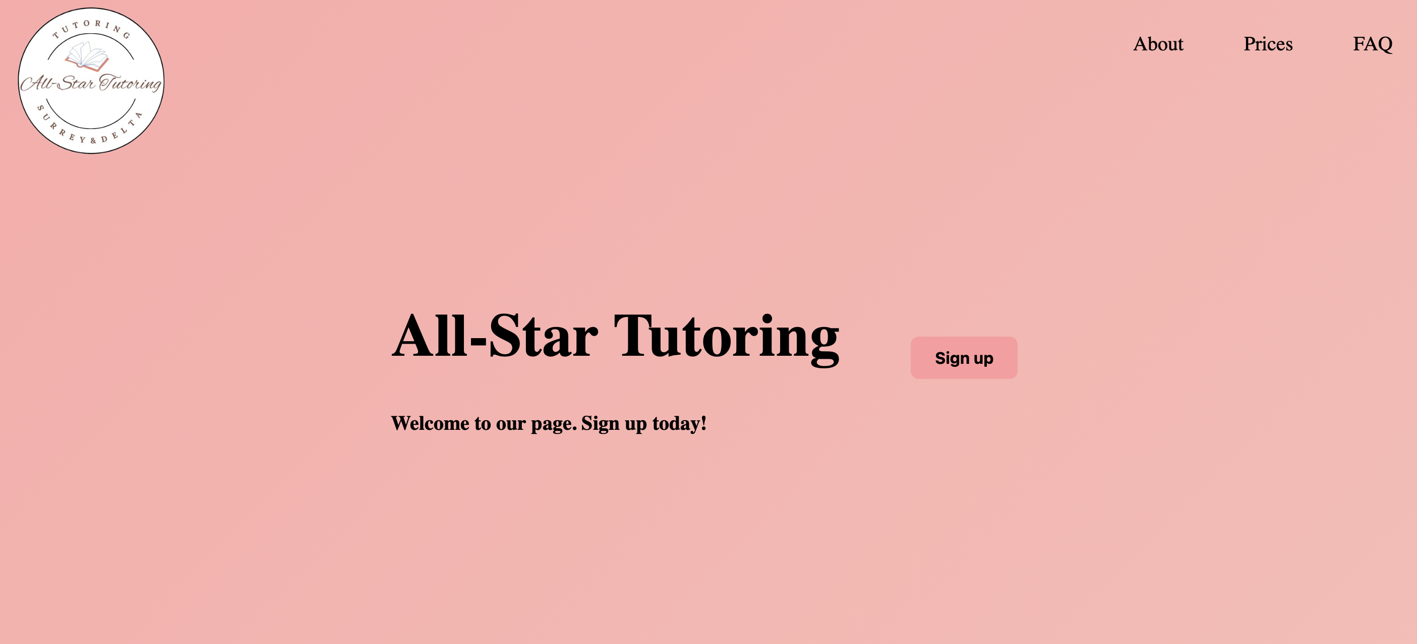 All-Star Tutoring Website